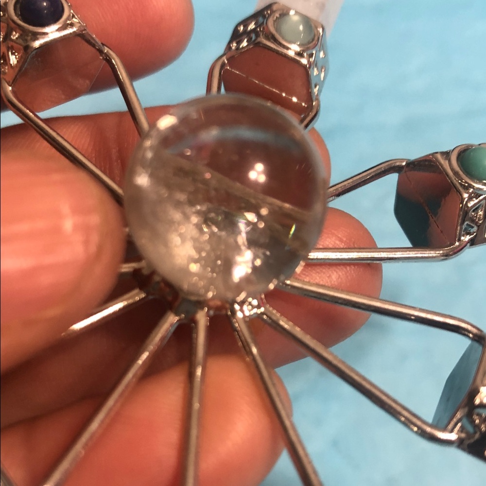 Silver-Tone Rose Quartz Pendant Necklace - Unbranded - Picture 7 of 14